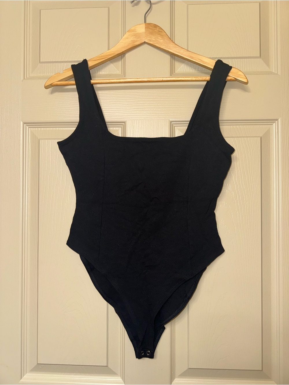 F21 Classic Black One-Piece Bodysuit